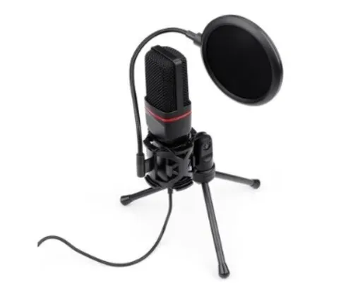 Microfone Streamer Gamer Redragon GM100 Podcast, Preto - GM100