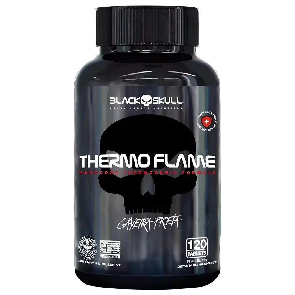 Termogênico Thermo Flame 120 Tabletes - Black Skull