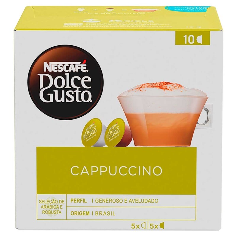3 Unidades Cappuccino em Cápsula Nescafé Dolce Gusto 117 g 10 Unidades