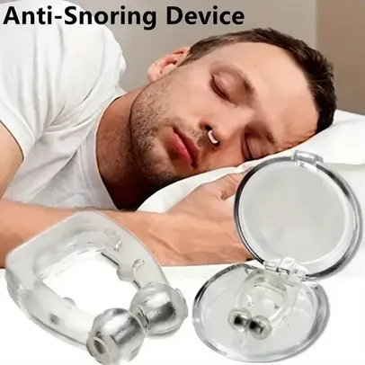 Dispositivo de Clipe Nasal Anti-Ronco, Auxílio de Ventilação para Redução de Ronco