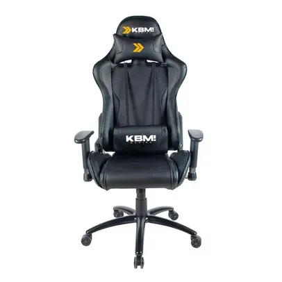 Cadeira Gamer KBM! GAMING Storm CG300, Preta, Com Almofadas, Reclinável, Descanso de Braço 2D - KGCG300PT