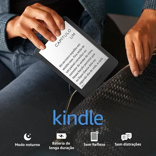 Kindle 11ª Geração – Mais leve, com resolução de 300 ppi e o dobro de armazenamento - Cor Preta ou Azul