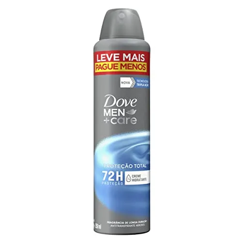 Antitranspirante Aerossol Cuidado Total Dove Men+Care 250Ml Leve Mais Pague Menos, Dove (A embalagem pode variar)