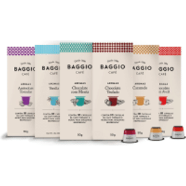 Kit de Cápsulas de Café Experience Baggio Café compatível com Nespresso contém 60 cápsulas