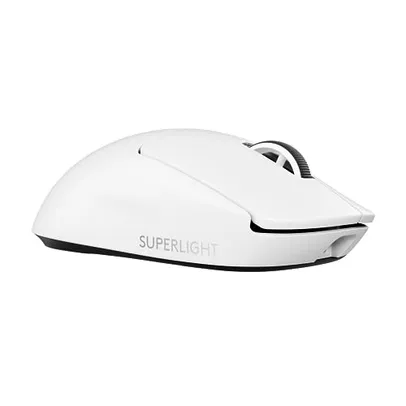 Mouse Gamer Sem Fio Logitech G PRO X SUPERLIGHT 2 Tecnologia LIGHTSPEED, Ultraleve, Sensor HERO 2 com 32K DPI, Bateria Recarregável - Branco