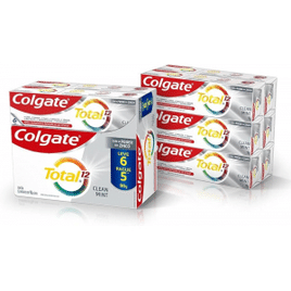 Creme Dental Colgate Total 12 Clean Mint 6 unidades