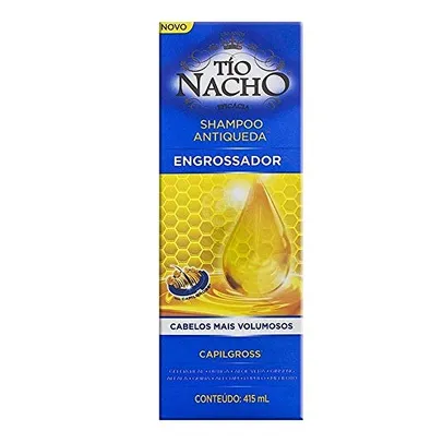 [ PRIME | REC ] Tio Nacho - Shampoo Antiqueda Engrossador para dar mais volume aos cabelos, 415ml, Cabelos lindos e brilhantes