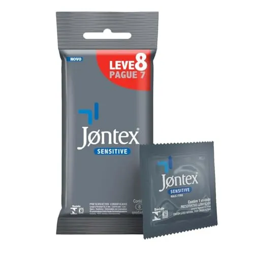 [PRIME DAY] Preservativo Camisinha Jontex Sensitive - Leve 8 Pague 7 Unidades