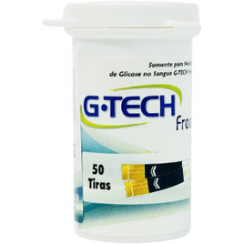 Tiras Reagentes G-Tech Free Com 50 Tiras