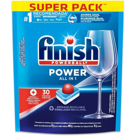 Tabletes Detergente para Lava Louças Finish Powerball - 30 unidades