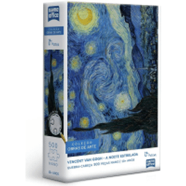 Quebra-cabeça Vincent Van Gogh: A Noite Estrelada - 500 peças nano - Toyster Brinquedos