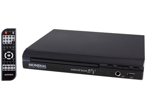 Aparelho de Karaokê DVD Player Mondial D-20