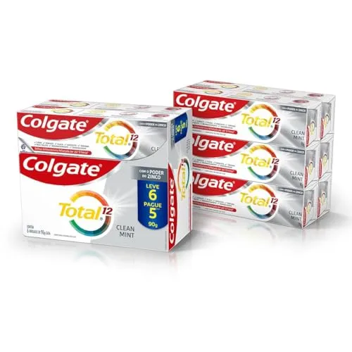 Creme Dental Colgate Total 12 Clean Mint 6 unidades Promo