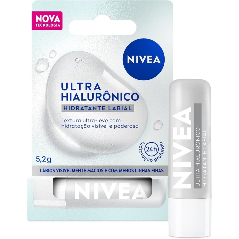 Hidratante Labial NIVEA Ultra Hialurônico 5,2g