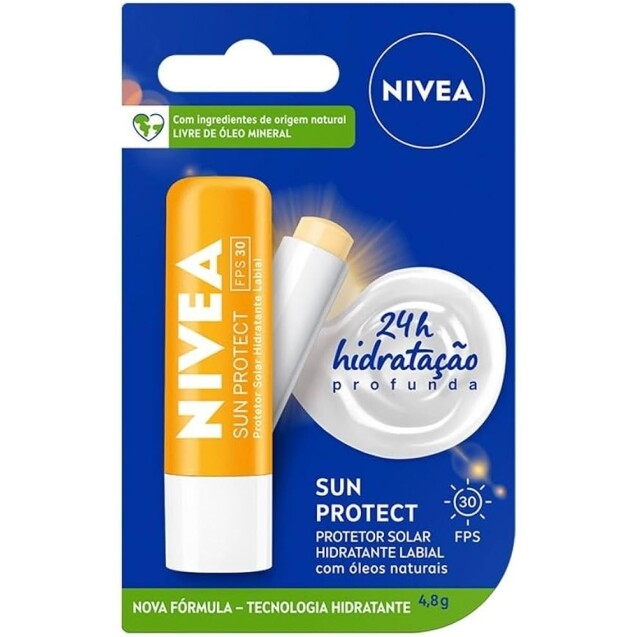 Protetor Labial NIVEA Sun Protect FPS 30 4,8 g