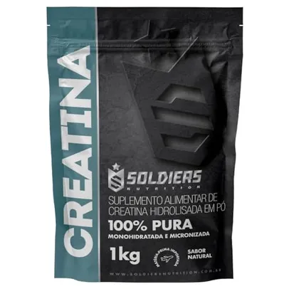 Creatina Monohidratada 1Kg - 100% Pura Importada - Soldiers Nutrition