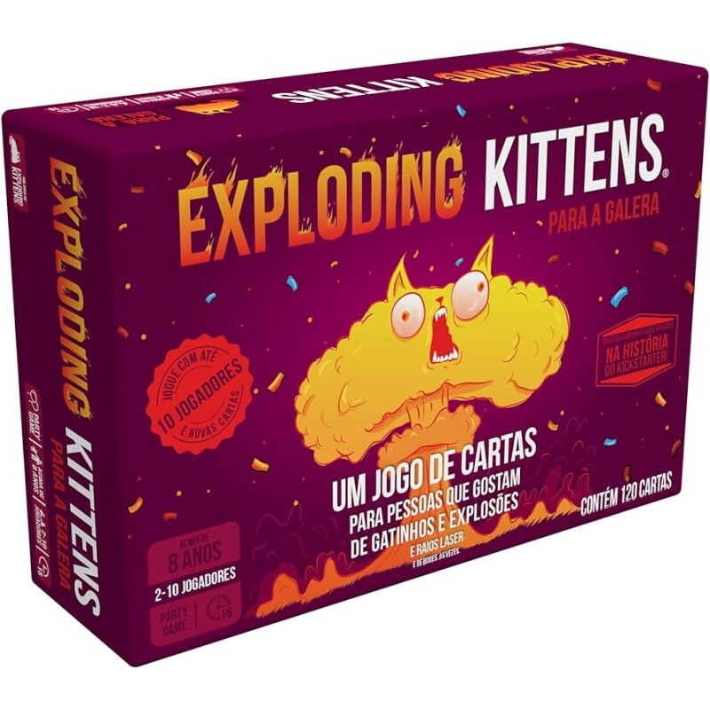 Jogo de Cartas Exploding Kittens - Galápagos Jogos