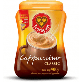 Cappuccino 3 Corações Clássico 400g