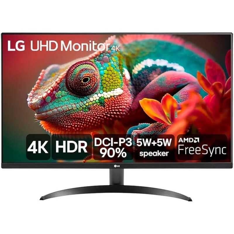 Monitor LG UHD 4K 32" 4K DCI-P3 90% HDMI Display Port HDR10 AMD Free Sync Dynamic Action Sync Black Stabilize 32UR500-B