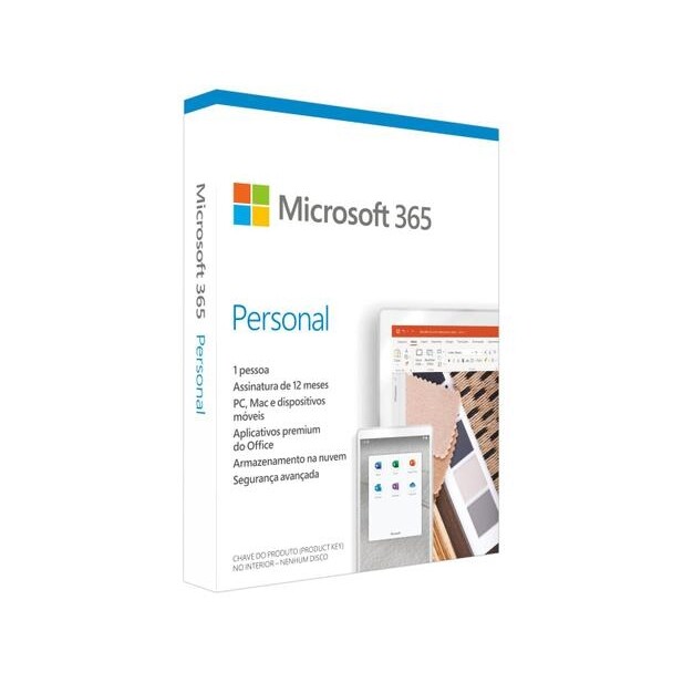 2 Unidades Microsoft Office 365 Personal + 1TB de Armazenamento Válidos por 1 Ano