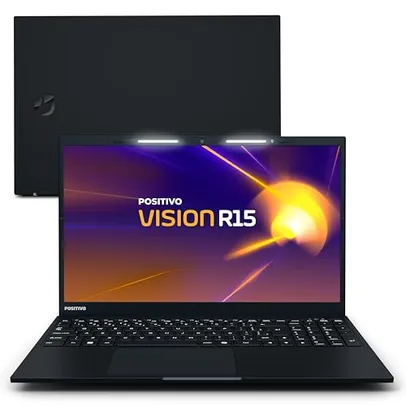 Notebook Positivo Vision R15 Lumina Bar, AMD Ryzen 5 8GB 256GB, Tela 15 polegadas Full HD Antirreflexo, Windows 11 Home