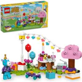 Brinquedo LEGO Animal Crossing Festa de aniversário do Julian 170 peças 77046