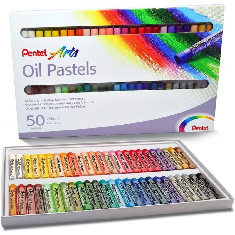 Pentel Giz Pastel Oleoso 50 Cores PHN-50