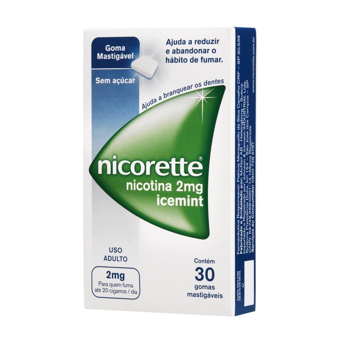 Nicorette Icemint 2mg 30 Gomas de Mascar