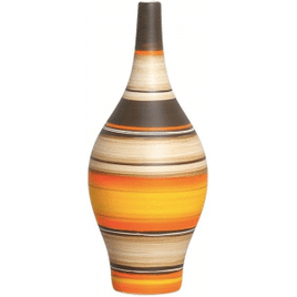 Vaso de Mesa de Cerâmica para Sala Garrafa Styllo Pequena New Sunset