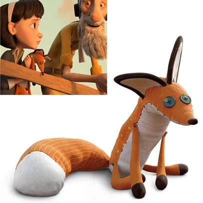 [Moedas] The Little Prince Fox Plush Dolls, 40cm, Bicho de Pelúcia