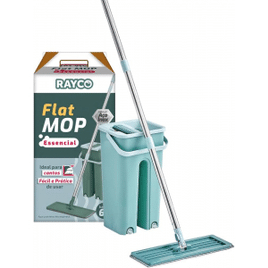 Mop Flat Rayco Essencial Balde 6 litros e 1 Refil