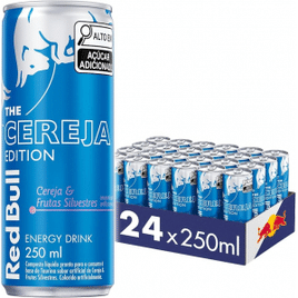 Pack 24 Unidades Energético Red Bull Energy Drink Cereja e Frutas Silvestre - 250ml