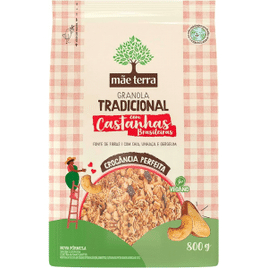 Granola Mãe Terra Tradicional Castanhas Brasileiras - 800g