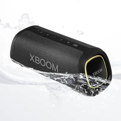 PRIME DAY Caixa de Som Bluetooth LG Xboom Go XG5S - Bateria 18H, 20W RMS, Iluminação de Estúdio, IP67, Track Woofer de Fibra de Carbono