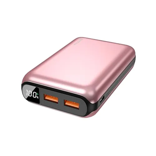 Power Bank Geonav ,20.000mAh, USB-A (até 18W) + USB-C (até 20W), Compacto, Carregamento Rápido,