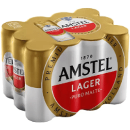 Pack Amstel Cerveja Lager - 12 latas de 350ml