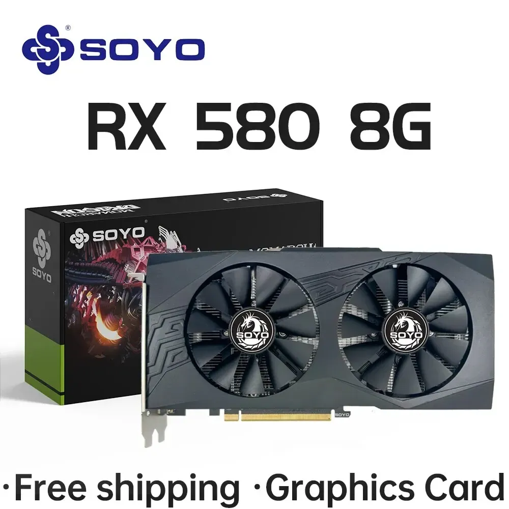 Placa de vídeo SOYO Radeon RX580 8G