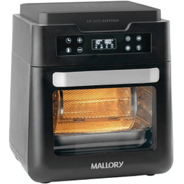 Fritadeira Air Oven Easycook Mallory 1500W 12 Litros Painel de LED Visor de Vidro e Luz Interna Multi Função