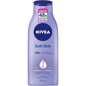 2 Unidades Hidratante Desodorante Soft Milk 400ml - Nivea