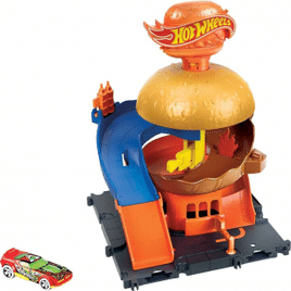 Hot Wheels Pista de Brinquedo Lanchonete de Hambúrgueres Multi