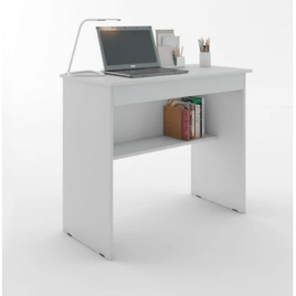 Escrivaninha/Mesa de Computador com 1 Gaveta e Prateleira Organizadora para Quarto ou Escrit