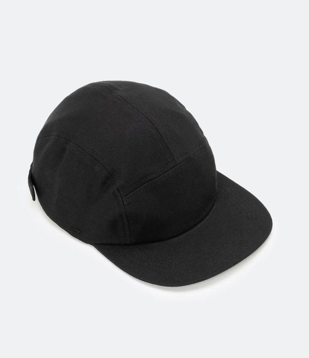 Boné 5-Panel em Algodão com Pespontos