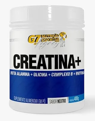CREATINA+ 400G com BETA ALANINA, GLICINA, COMPLEXO B e BIOTINA - G7 NUTRIÇÃO ESPORTIVA