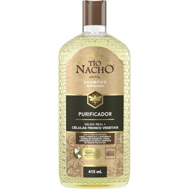 Shampoo Purificador Combate e Equilibra a Oleosidade 415ml - Tio Nacho