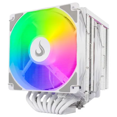[App]Air Cooler Gamer Rise Mode Storm 8 White, ARGB, Intel/AMD, 120mm, Branco - RM-ACST-ARGB-W