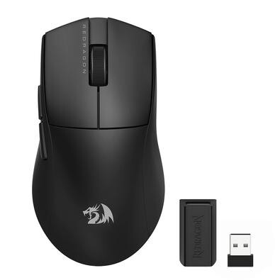 Mouse Gamer Sem Fio Redragon King Pro 26000 DPI 7 Botões Wireless Bluetooth Preto - M916-PRO-1K