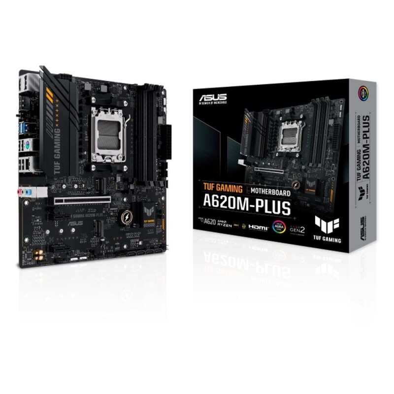 Placa Mãe Asus TUF GAMING A620M-PLUS AMD AM5 mATX DDR5 - 90MB1EZ0-M0EAY0