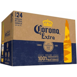 Pack de Cerveja Corona Long Neck 330ml com 24 unidades