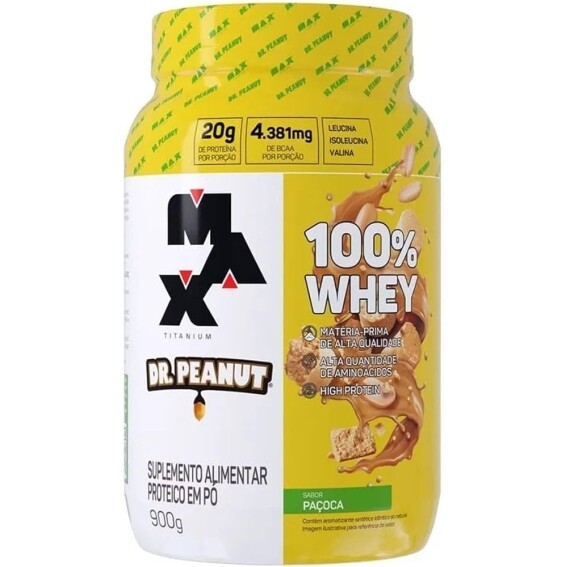 Whey Protein Max Titanium X Dr. Peanut - 900g