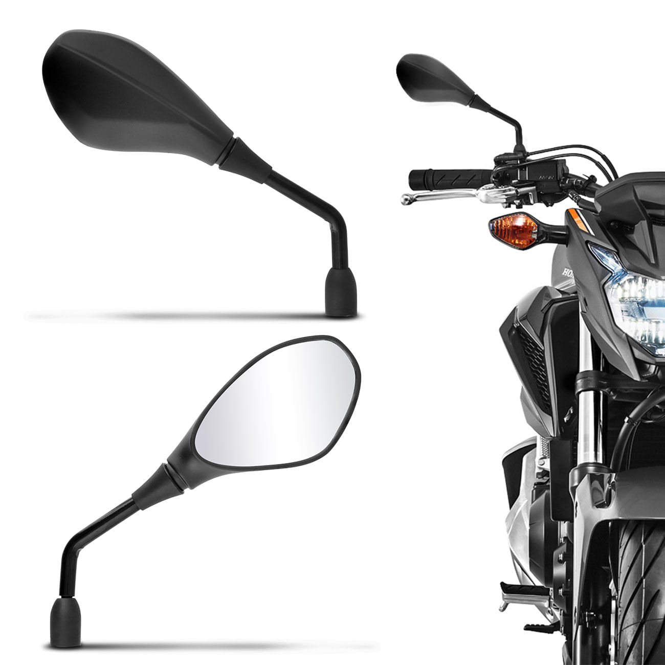 Par Retrovisor BMW GS 650 para Moto Honda